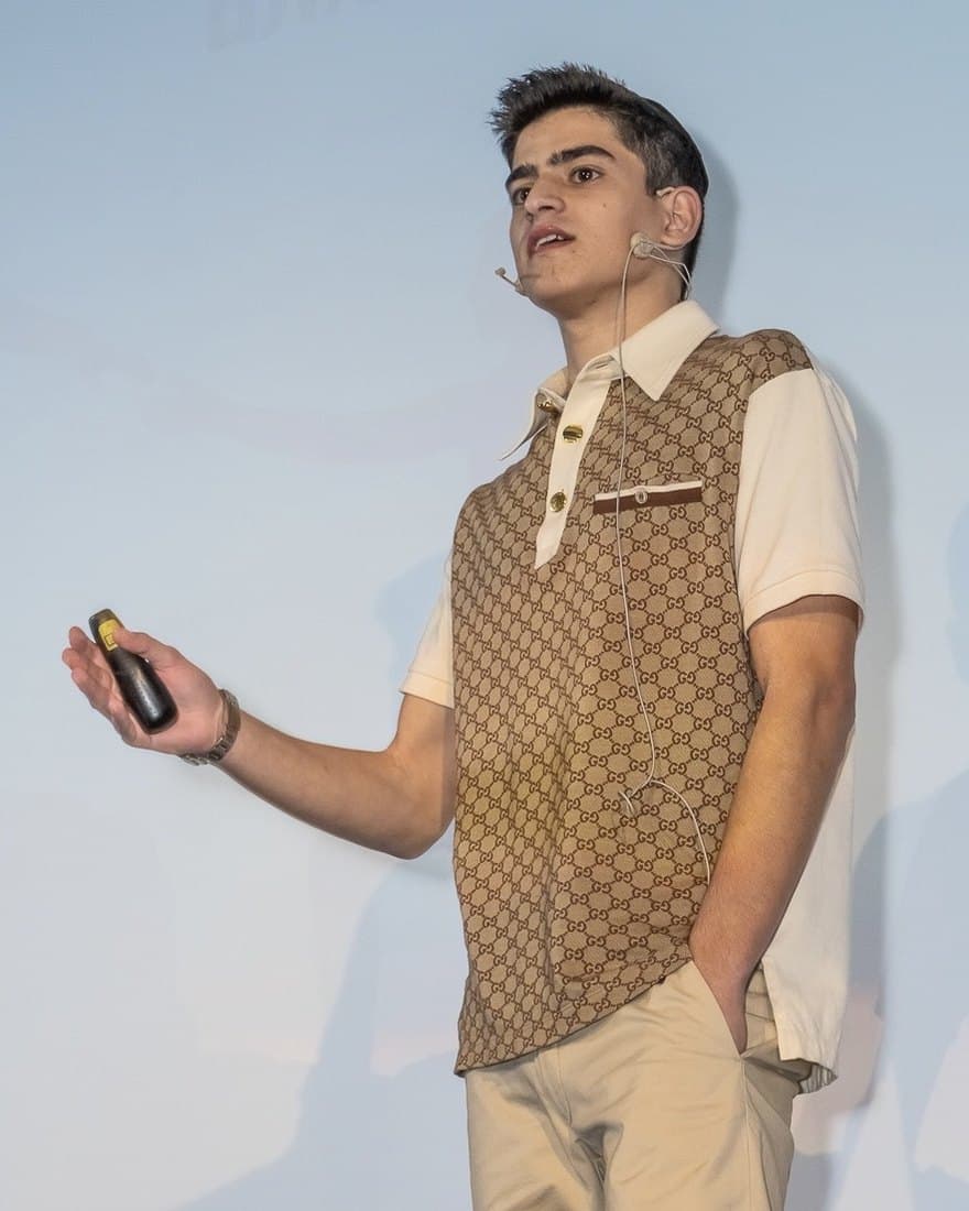 Meir PC on stage